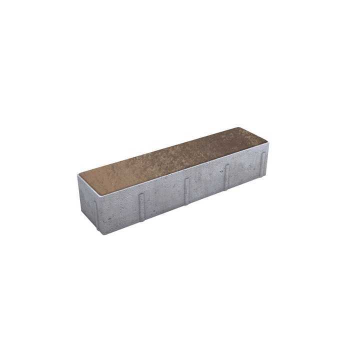 Плитка тротуарная Прямоугольник (Ла-Линия) В.11.П.10 Листопад гладкий xаски 400x100x100 мм