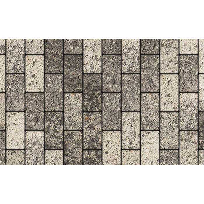 Плитка тротуарная Прямоугольник (Ла-Линия) Б.2.П.6 Листопад гладкий Антрацит 200x100x60 мм